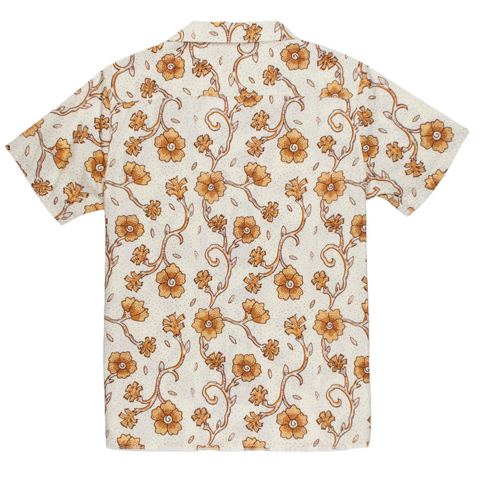 Rhythm Desert Flower Short-Sleeve Shirt - Men's Natural White
