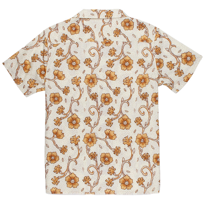 Rhythm Desert Flower Short-Sleeve Shirt - Men's Natural White