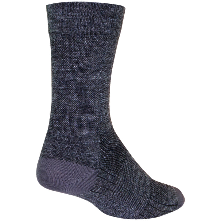 SockGuy SGX Wool 6" Gray Bike Socks Gray