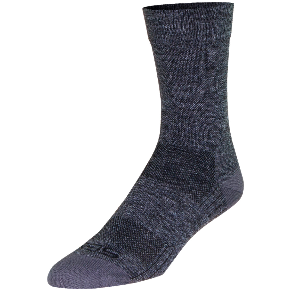 SockGuy SGX Wool 6" Gray Bike Socks Gray