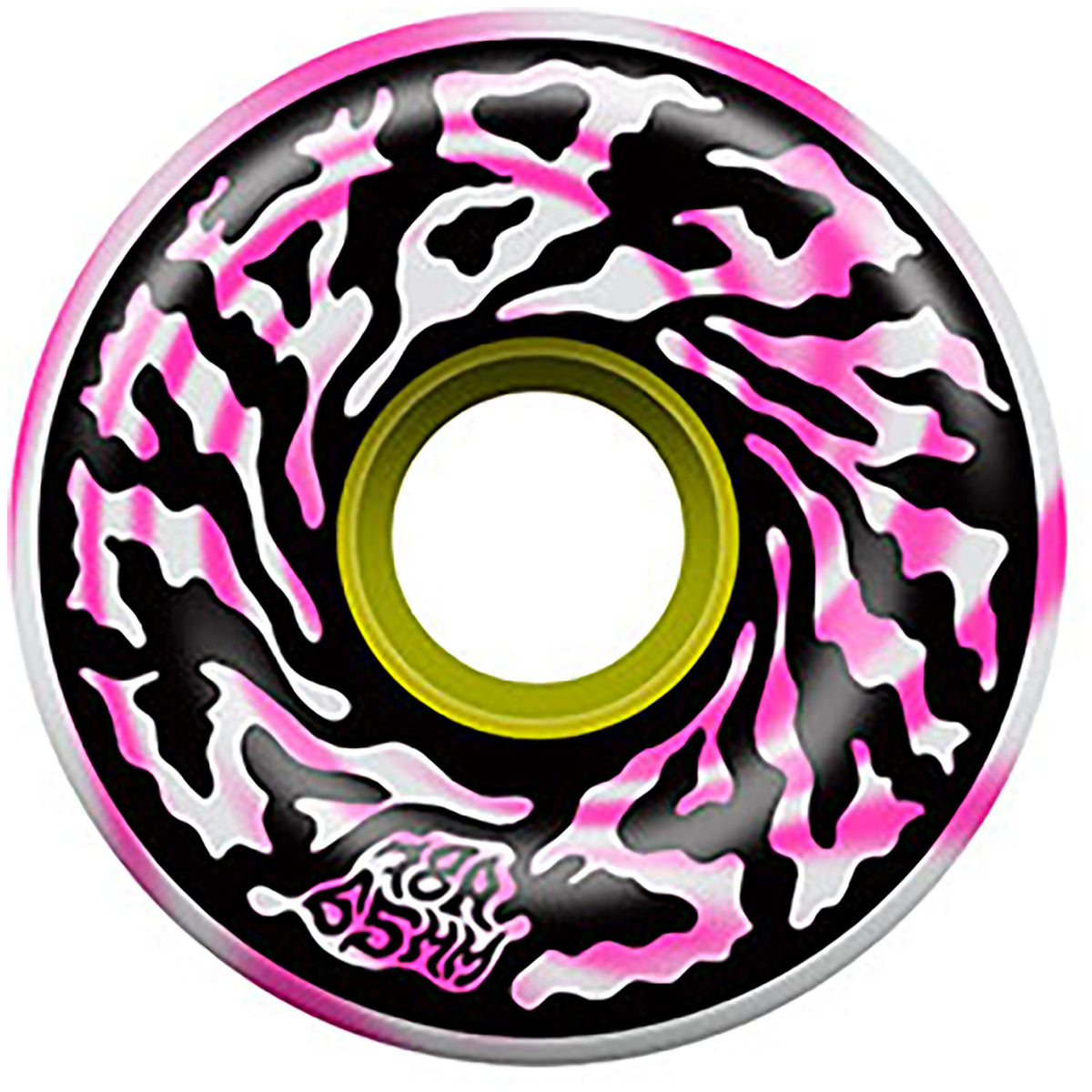 Santa Cruz Slime Balls Swirly Pink White Swirl 78a Skateboard Wheels
