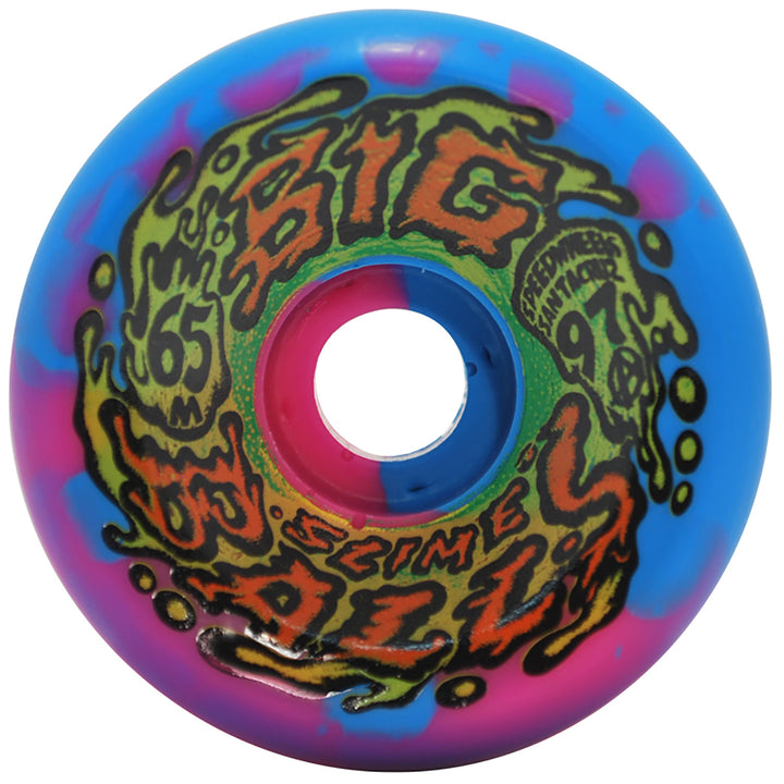 Santa Cruz Slime Balls Big Balls Blue Pink Swirl 97a Skateboard Wheels