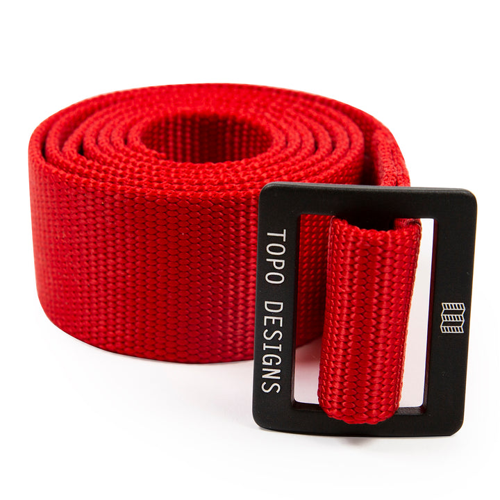 Topo Designs Web Belt 1.5" Red