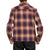 RVCA Subterranean Long-Sleeve Zip Flannel - Men's Oxblood Red
