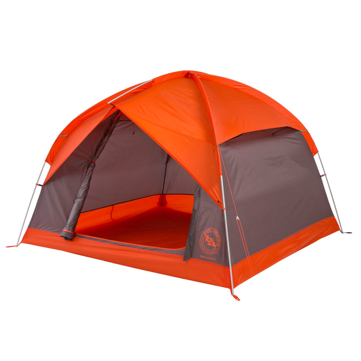 Big Agnes Dog House 4-Person Tent Orange/Taupe/Eggplant