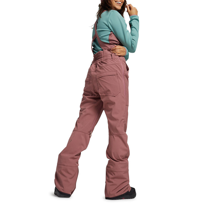 Burton Avalon Softshell Bibs - Women's Rose Brown