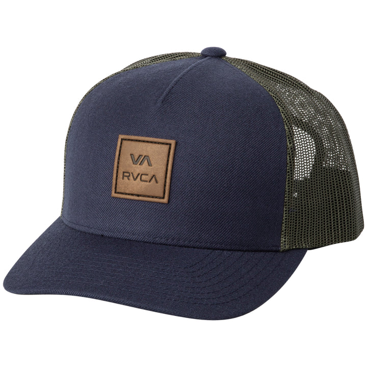 RVCA VA All The Way Curved Trucker Hat Navy/Green