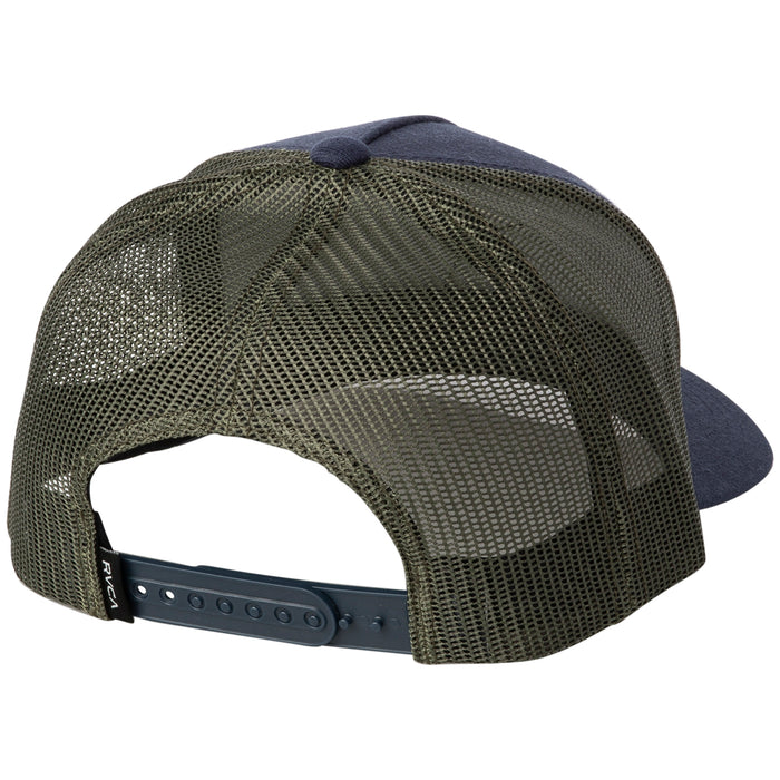 RVCA VA All The Way Curved Trucker Hat Navy/Green