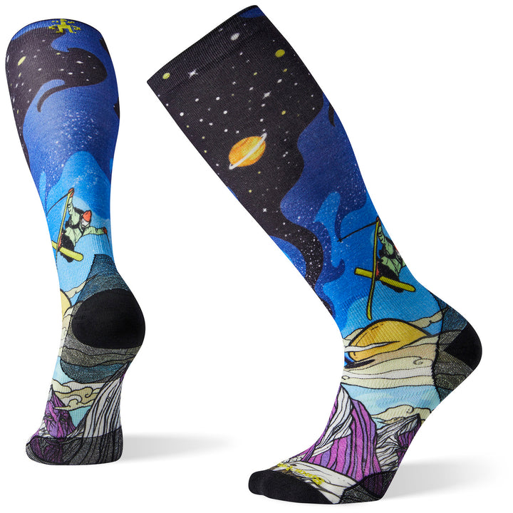 Smartwool PhD Ski Ultra Light Benchetler Print Socks Multi Color