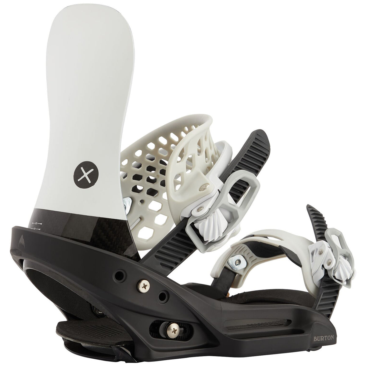 Burton X EST Snowboard Bindings 2022 White/Black