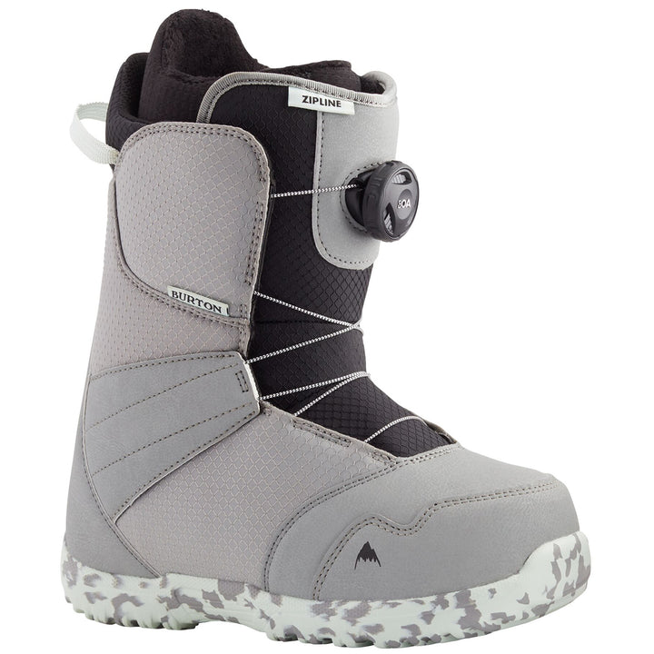 Burton Zipline Boa Snowboard Boots - Big Kids' Gray/Neo-Mint