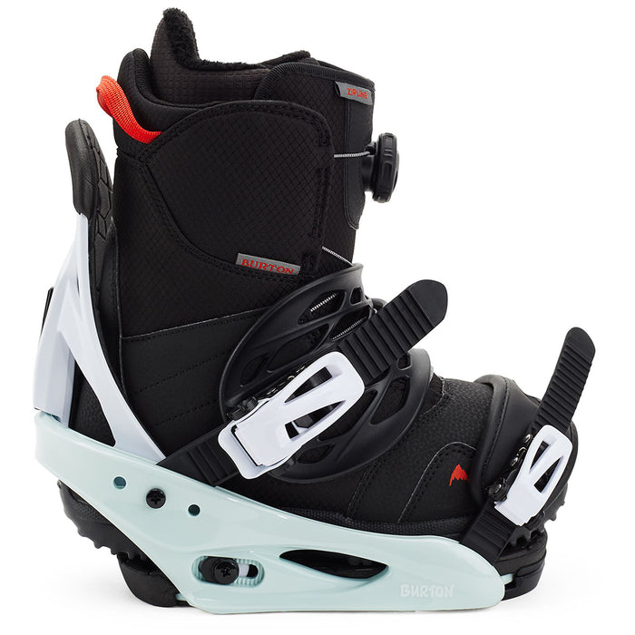 Burton Mission Smalls Snowboard Bindings - Kids'  Neo-Mint/White