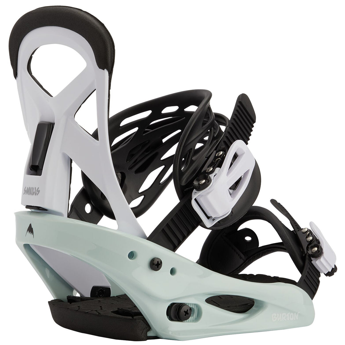 Burton Mission Smalls Snowboard Bindings - Kids'  Neo-Mint/White