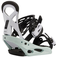 Burton Mission Smalls Snowboard Bindings - Kids'  Neo-Mint/White::Neo-Mint/White