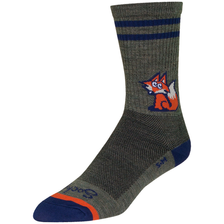 SockGuy Fox Tail 6" Wool Crew Socks