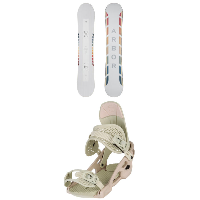 Arbor Poparazzi Camber Snowboard + Acacia Snowboard Bindings - Women's 2021