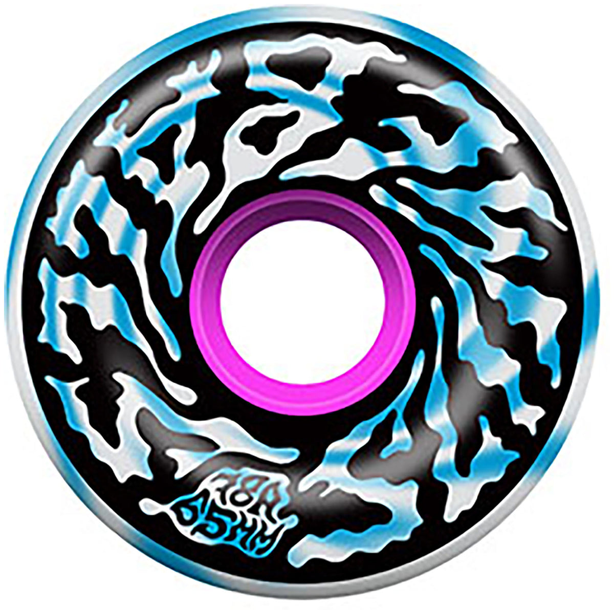 Santa Cruz Slime Balls Swirly Trans Blue Swirl 78a Skateboard Wheels