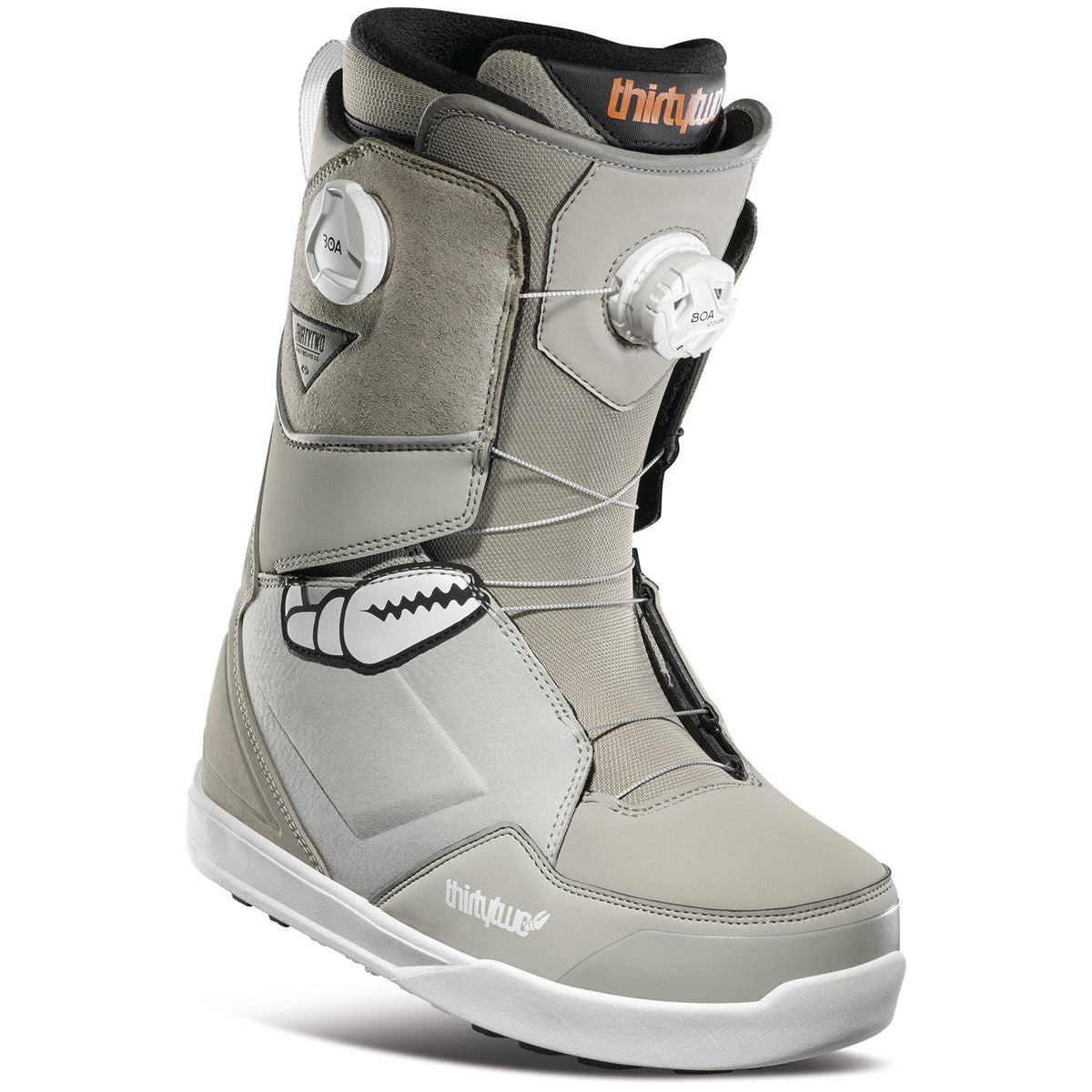 thirtytwo Lashed Double Boa Crab Grab Snowboard Boots 2021 Grey
