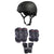 Triple 8 Sweatsaver Liner Skateboard Helmet + Saver Series Color Collection Skateboard JR Pad Set
