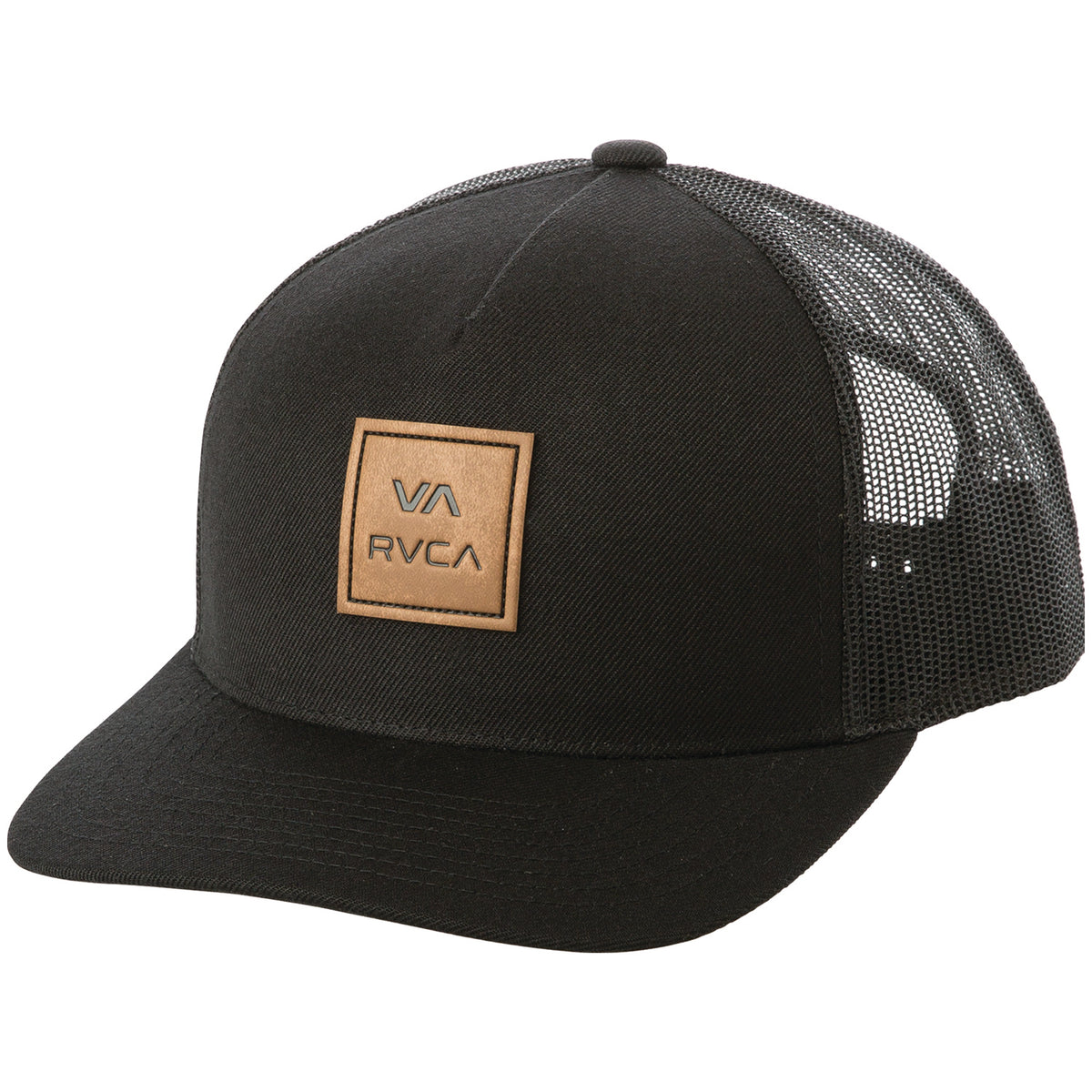 RVCA VA All The Way Curved Trucker Hat Black