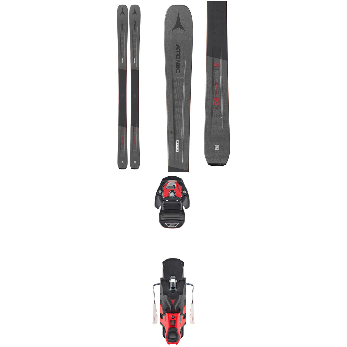 Atomic Vantage 90 Ti Skis + Warden MNC 13 Ski Bindings 2020