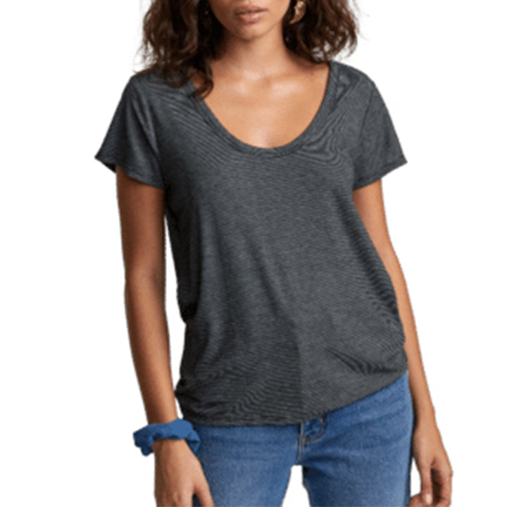 RVCA Ash T-Shirt - Women's Black Stripe