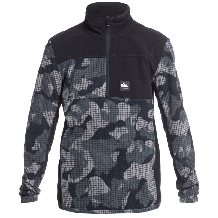 Quiksilver Aker HZ Fleece - Boys' True Black Wichita 2