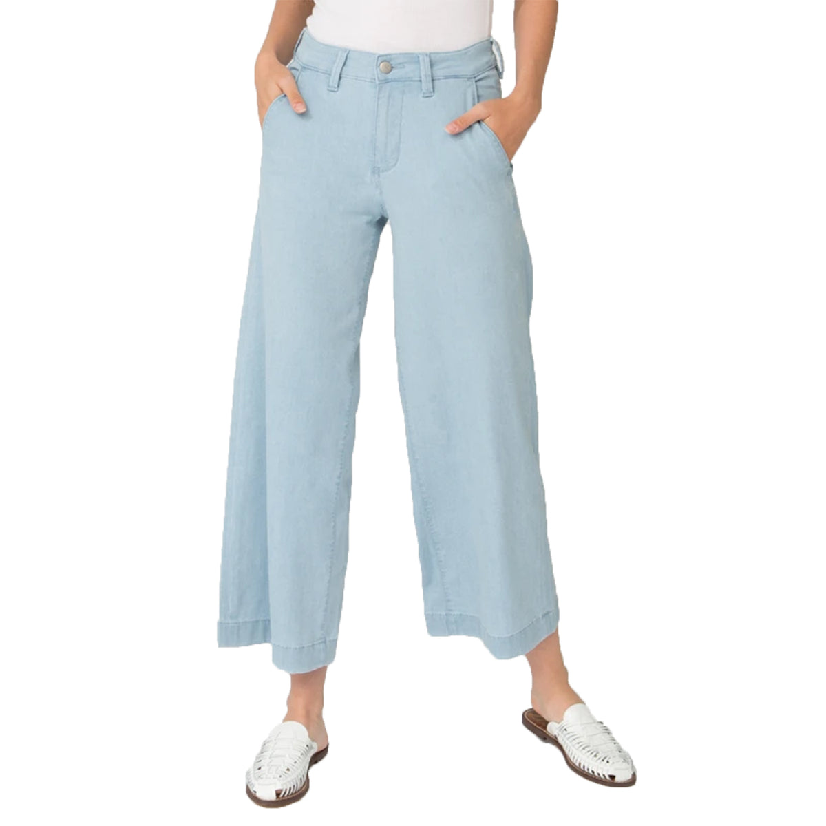 Dish Featherlight Wide-Leg Crop Jeans - Women's Carolina