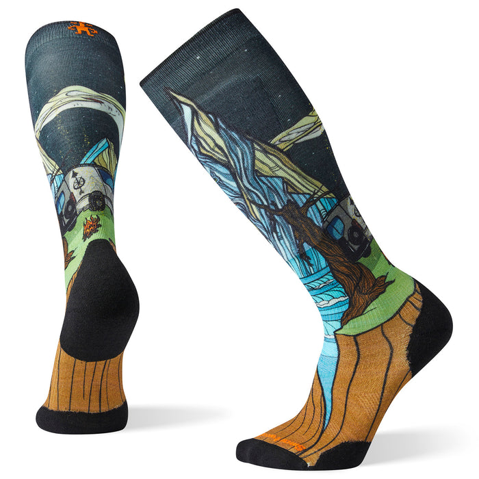 Smartwool PhD Ski Light Elite Benchetler Print Socks Multi Color