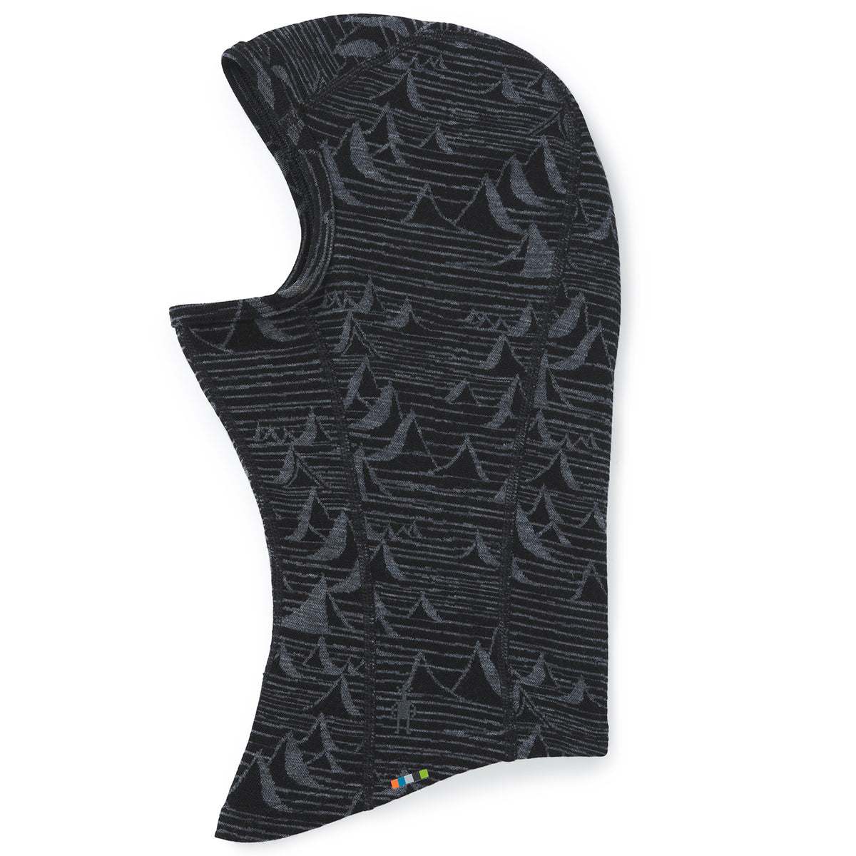 Smartwool Merino 250 Pattern Balaclava Black Bryan Iguchi Mountains