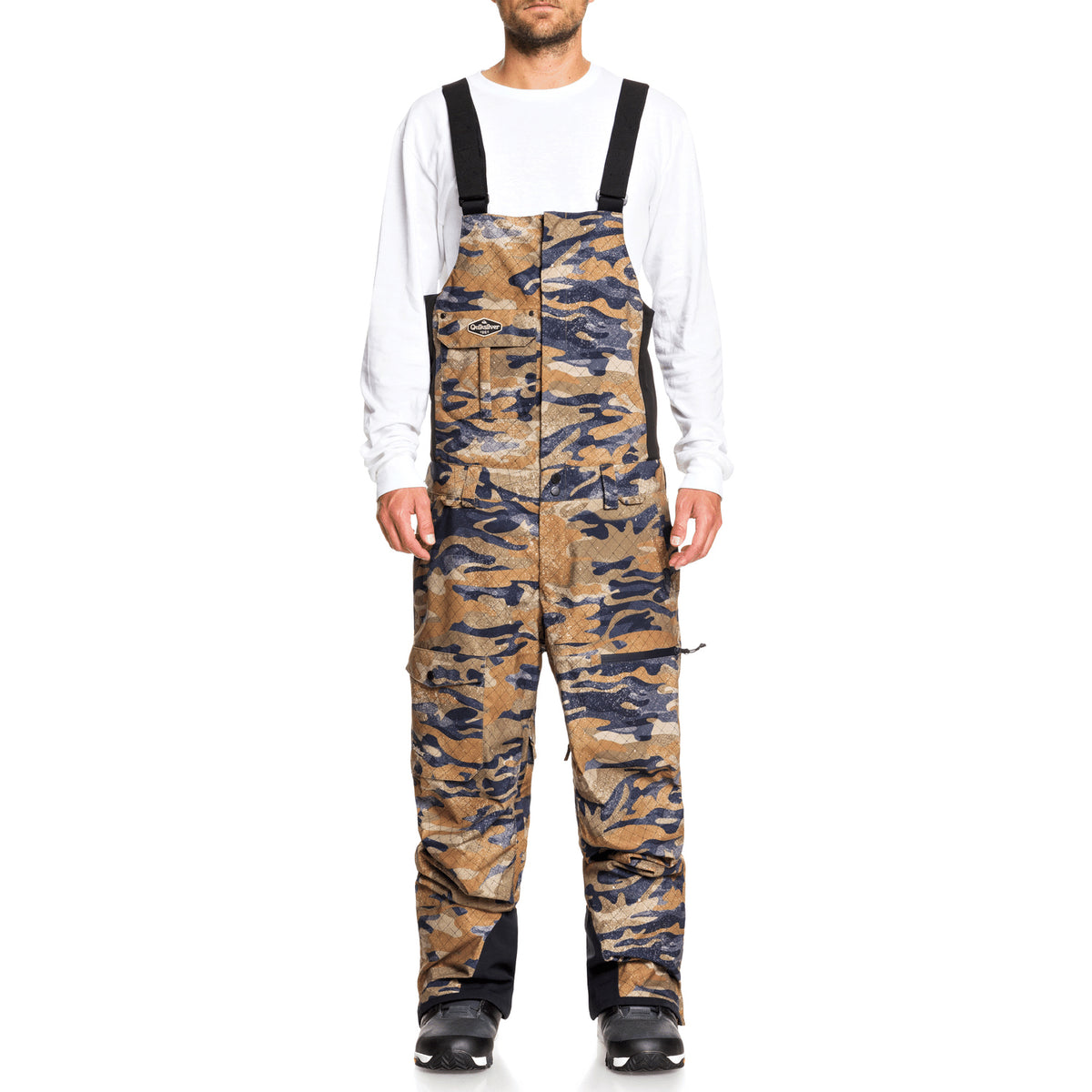 Quiksilver Utility Bibs - Men's Military Olive GPS Point
