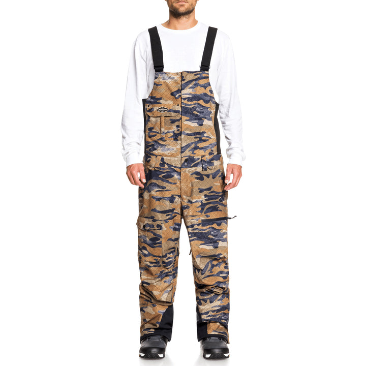 Quiksilver Utility Bibs - Men's Military Olive GPS Point