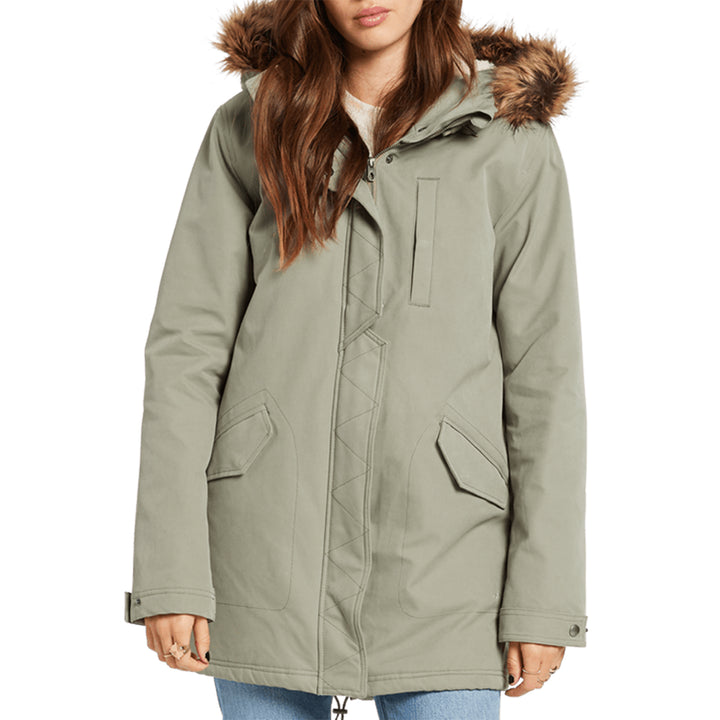Volcom Less Is More Parka Jacket - Women's Green Tea