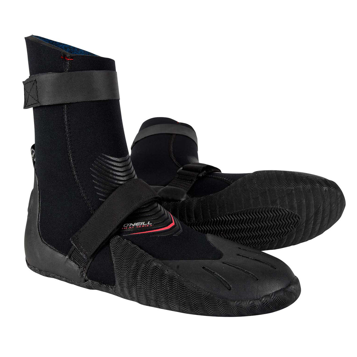 O'Neill 7mm Heat Round Toe Wetsuit Boots Black