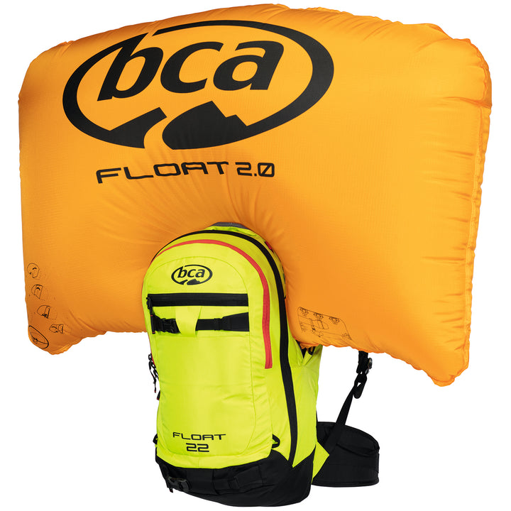 BCA Float 22 Airbag Pack Radioactive Lime