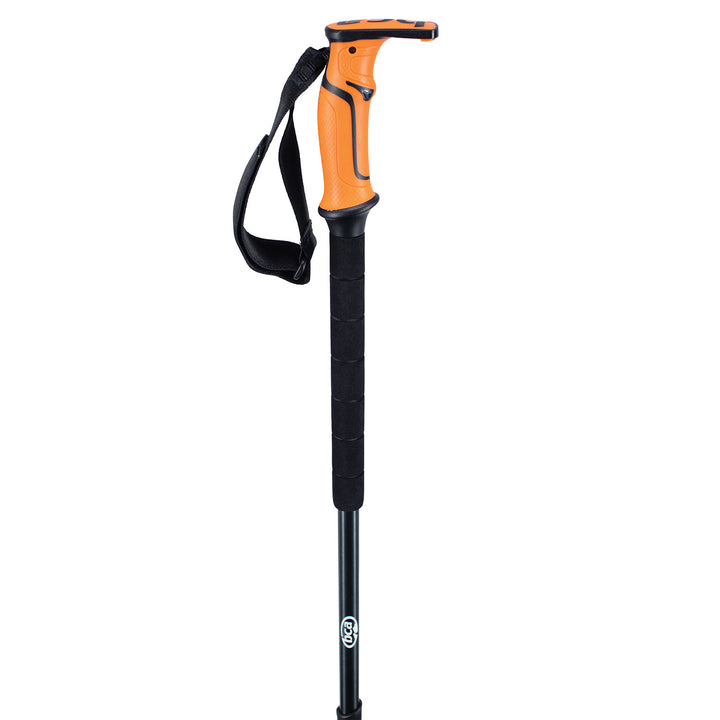 BCA Scepter Adjustable Aluminum Ski Poles Black/Orange