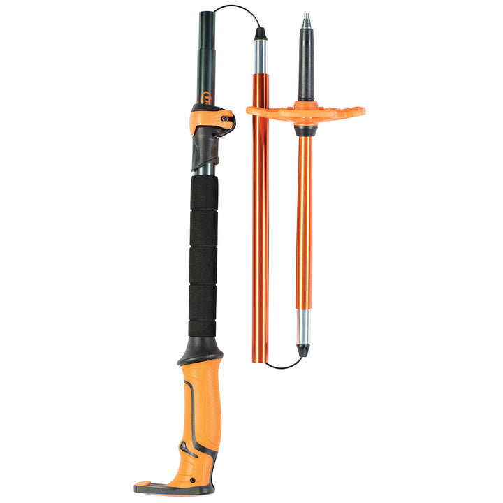 BCA Scepter 4S Collapsible Ski Poles Black/Orange