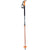 BCA Scepter Adjustable Aluminum Ski Poles Black/Orange