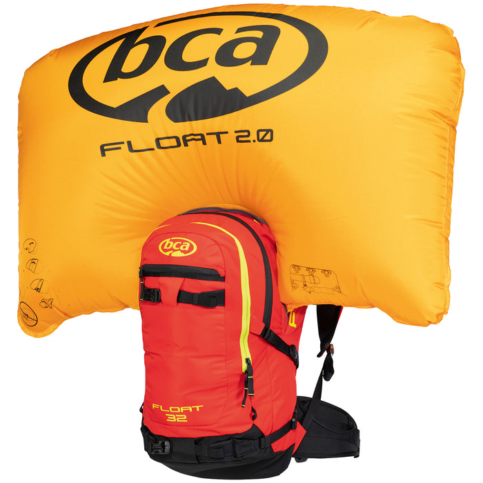 BCA Float 32 Airbag Pack Warning Red