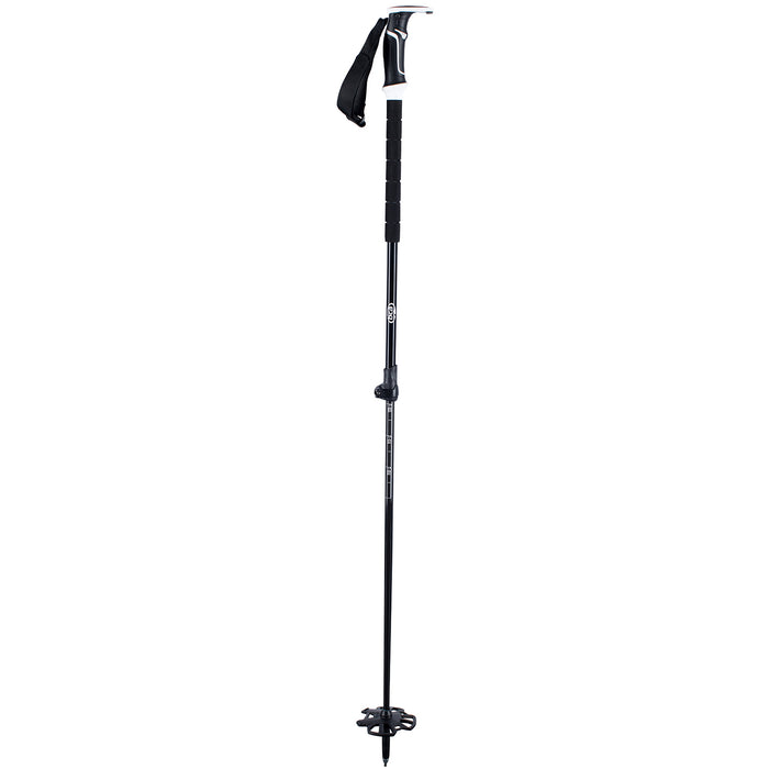 BCA Scepter Adjustable Carbon/Aluminum Ski Poles Black