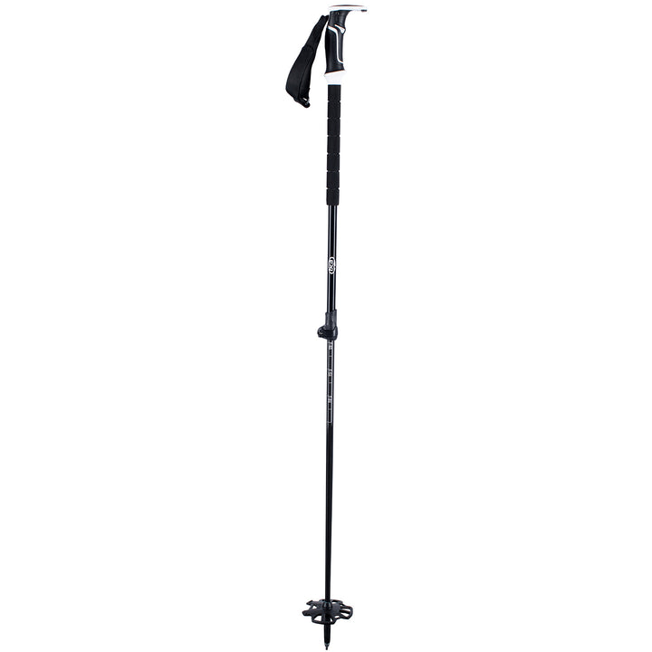 BCA Scepter Adjustable Carbon/Aluminum Ski Poles Black