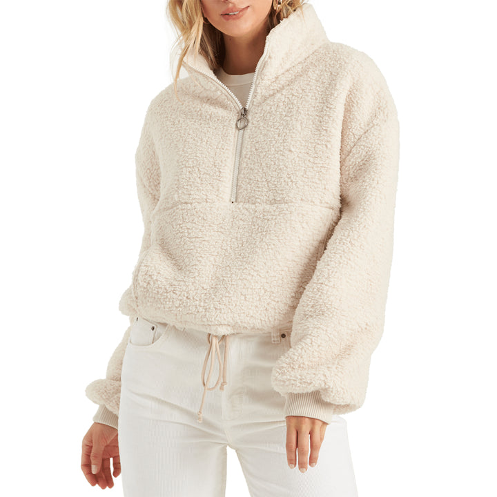 Billabong Time Off Sherpa Jacket - Women's White Cap