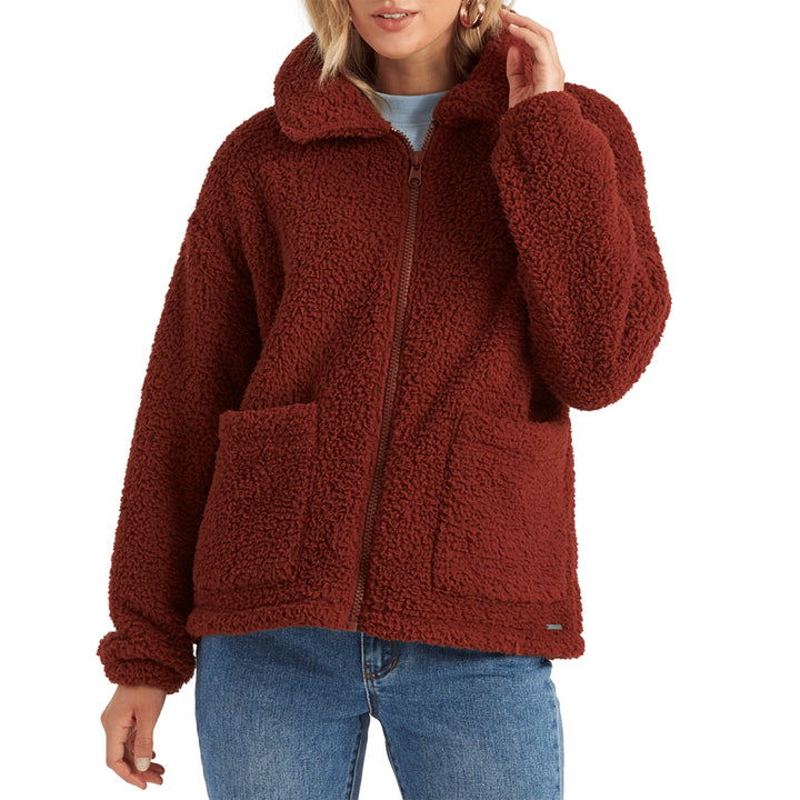 Billabong Scenic Route Sherpa Jacket - Women's Chestnut