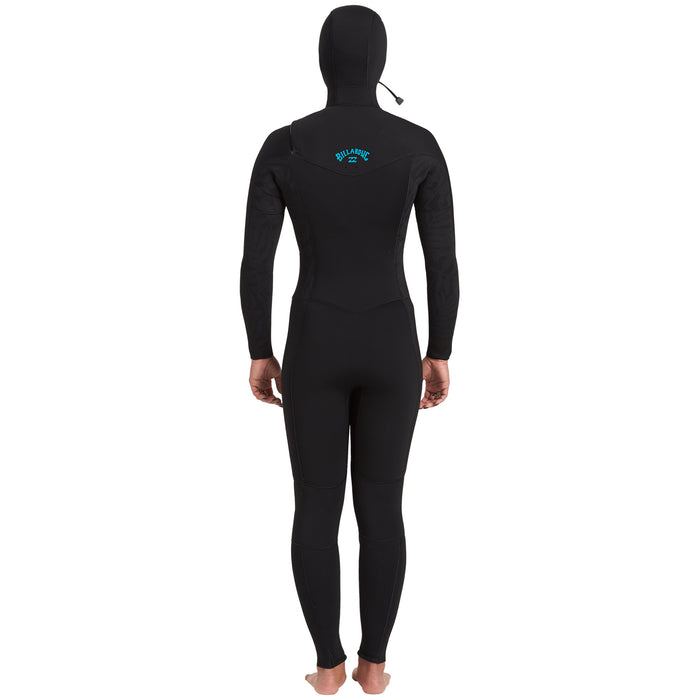 Billabong 5/4 Synergy Chest Zip Hooded Wetsuit - Women's Black