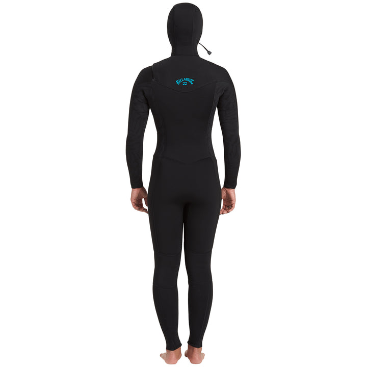 Billabong 5/4 Synergy Chest Zip Hooded Wetsuit - Women's Black