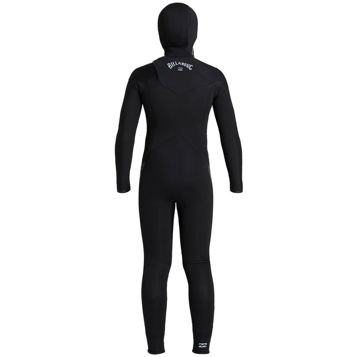 Billabong 5/4 Absolute Chest Zip Hooded Wetsuit - Boys' Black