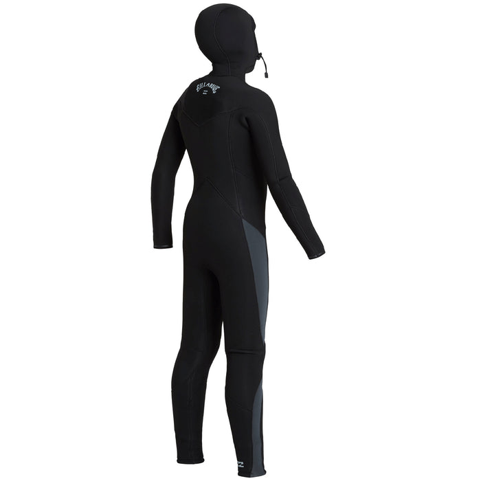 Billabong 5/4 Absolute Chest Zip Hooded Wetsuit - Boys' Black