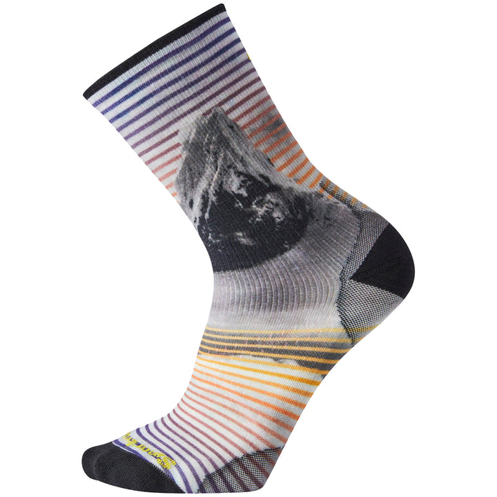 Smartwool PhD® Ultra Light Snow Summit Print Crew Socks - Unisex Multi Color