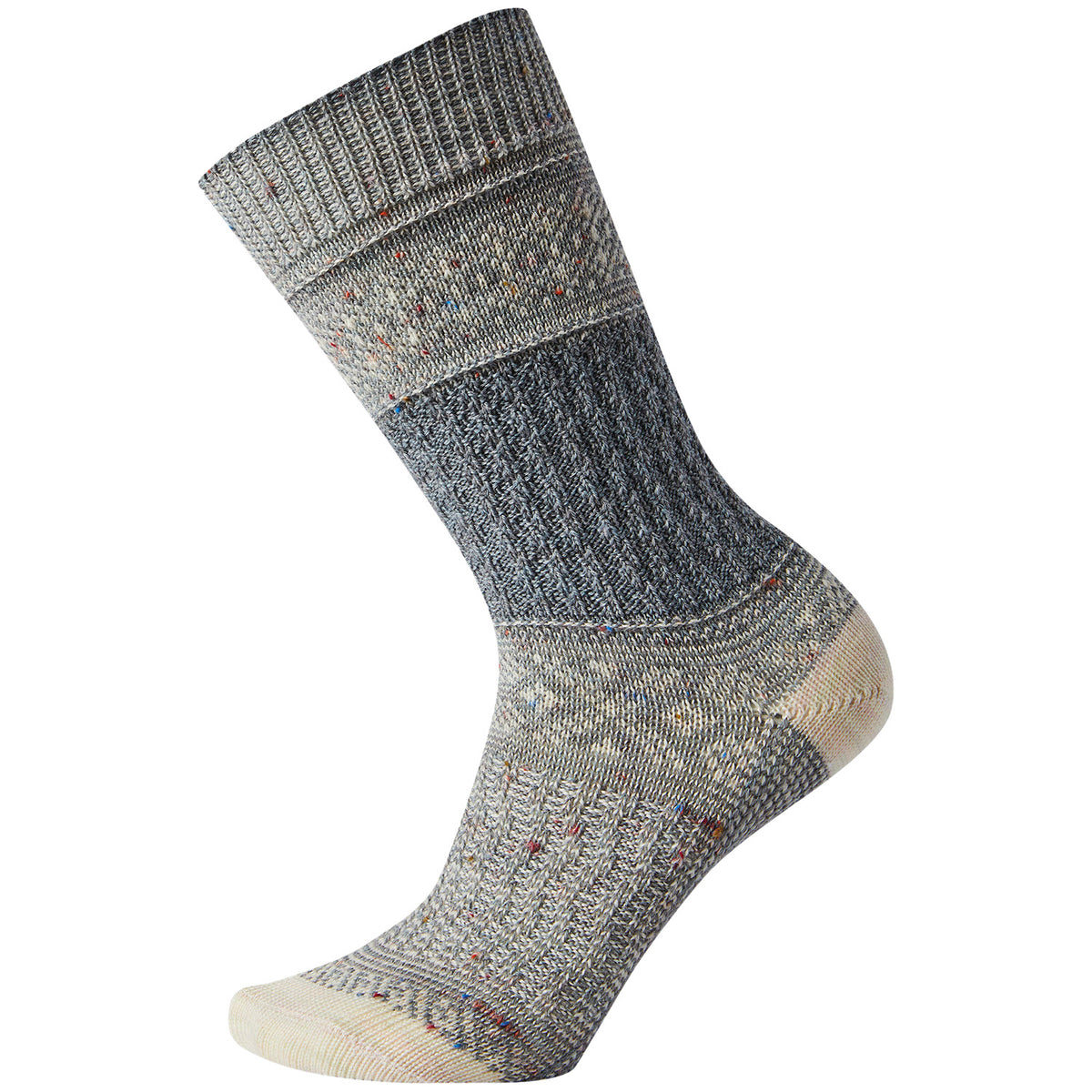 Smartwool Garter Stitch Texture Crew Socks - Women's Lunar Gray