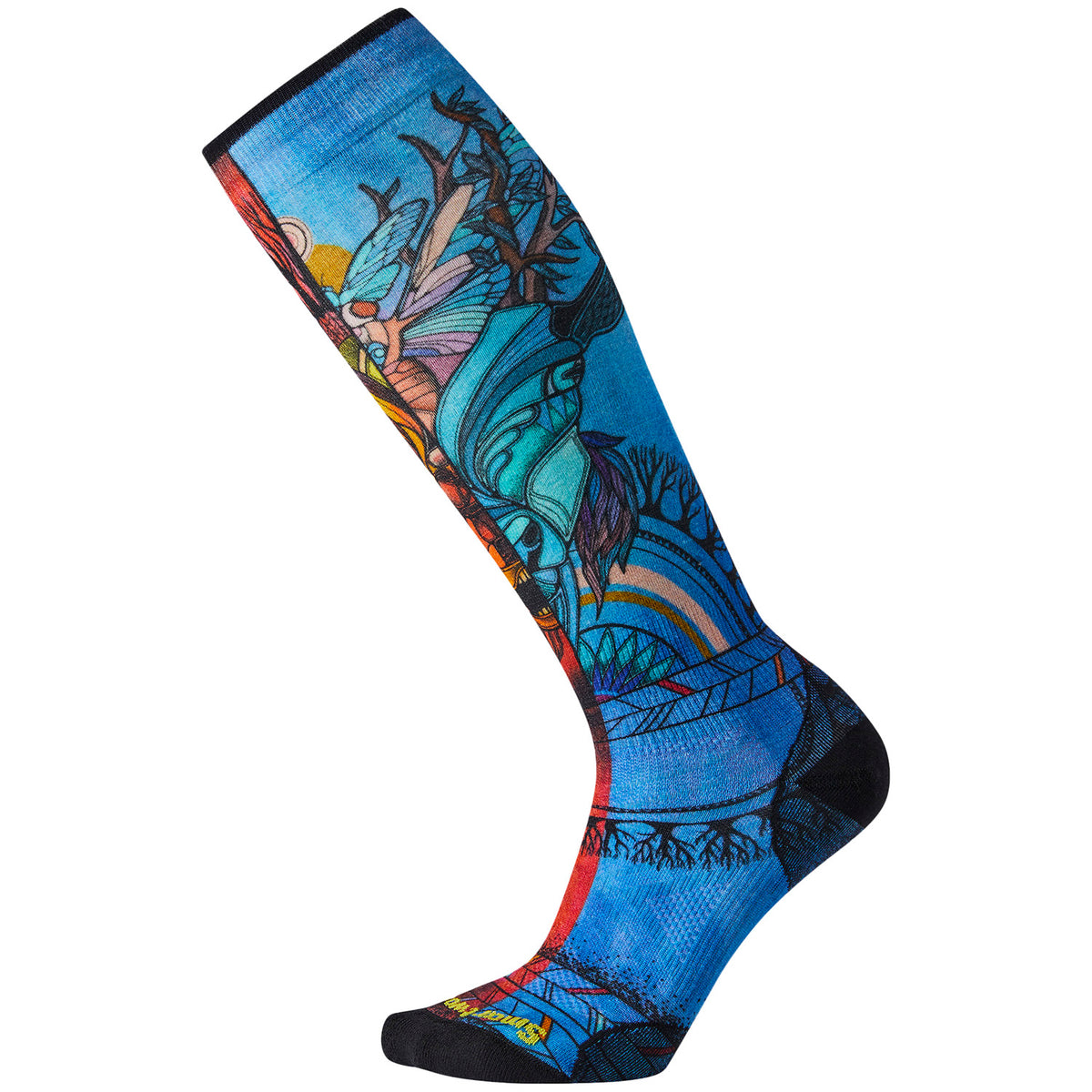 Smartwool PhD Ski Ultra Light Print Socks - Women's Multi Color